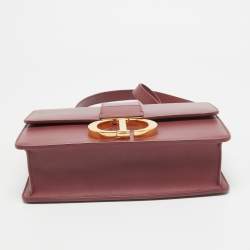 Pre Owned Dior Rose Wood Pink Leather 30 Montaigne Shoulder Bag