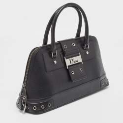 Pre Owned Dior Black Leather Street Chic Satchel