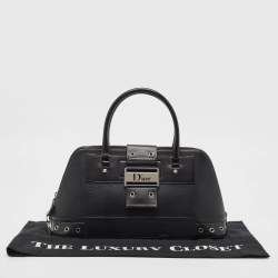Pre Owned Dior Black Leather Street Chic Satchel