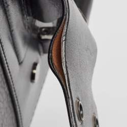 Pre Owned Dior Black Leather Street Chic Satchel