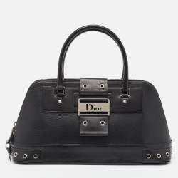 Pre Owned Dior Black Leather Street Chic Satchel