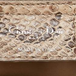 Pre Owned Dior Beige Python Chri Chri Tote