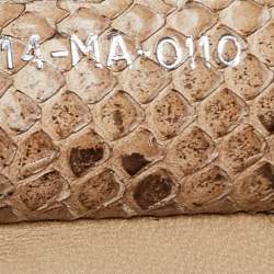 Pre Owned Dior Beige Python Chri Chri Tote