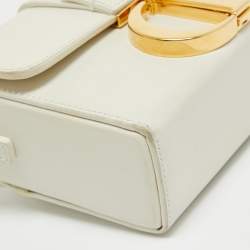 Pre Owned Dior Off White Leather 30 Montaigne Box Bag