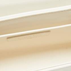 Pre Owned Dior Off White Leather 30 Montaigne Box Bag