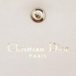Pre Owned Dior Beige Patent Leather Diorama Wallet on Chain