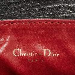 Pre Owned Dior Black Leather CD Logo Mini Belt Bag