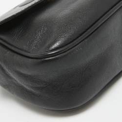 Pre Owned Dior Black Leather CD Logo Mini Belt Bag