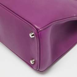 Dior Purple Leather Medium Diorissimo Shopper Tote