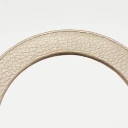 Pre Owned Dior Beige Leather Medium Diorissimo Shopper Tote