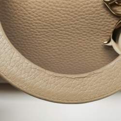 Pre Owned Dior Beige Leather Medium Diorissimo Shopper Tote