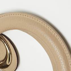 Pre Owned Dior Beige Leather Medium Diorissimo Shopper Tote