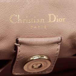 Pre Owned Dior Beige Leather Medium Diorissimo Shopper Tote