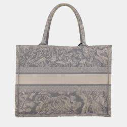 Dior Grey Toile de Jouy Book Tote Bag