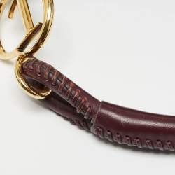 Dior Burgundy Pleated Leather Libertine Hobo