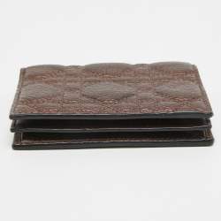 Dior Bronze Cannage Leather Lady Dior Flap Card Case