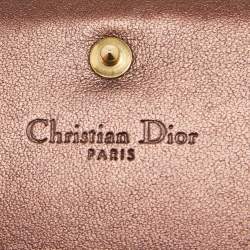 Dior Bronze Cannage Leather Lady Dior Flap Card Case