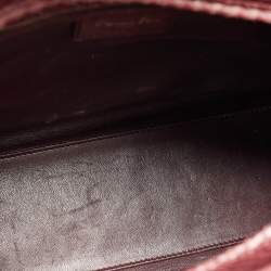 Dior Burgundy Python Large Lady Dior Tote