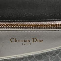 Pre Owned Dior Green Ceramic Effect Leather Diorama Club Shoulder Bag