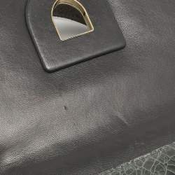 Pre Owned Dior Green Ceramic Effect Leather Diorama Club Shoulder Bag