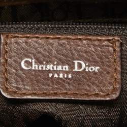 Dior Beige/Brown Shearling and Leather Saddle Bag