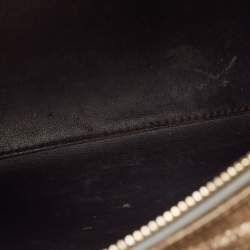 Pre Owned Dior Ombre Gold Micro Cannage Patent Leather Medium Lady Dior Tote