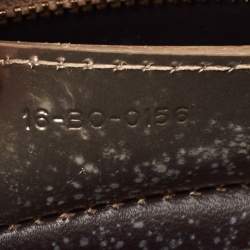 Pre Owned Dior Ombre Gold Micro Cannage Patent Leather Medium Lady Dior Tote