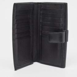 مملوكة مسبقًا محفظة كونتينتال ديور شيك ستريت جلد سوداء