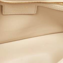 Dior Beige Cannage Leather Medium Caro Shoulder Bag