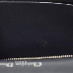 Pre Owned Dior Silver Micro Cannage Patent Leather Medium Diorama Shoulder Bag