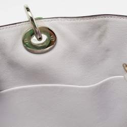 Dior Green Leather Large Diorissimo Shopper Tote