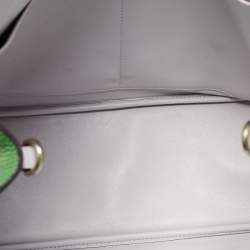 Dior Green Leather Large Diorissimo Shopper Tote