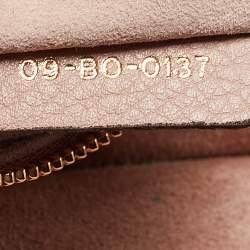 Pre Owned Dior Old Rose Cannage Soft Leather Large Lady Dior Tote