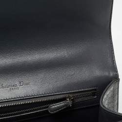 Dior Grey Patent Leather Medium Diorama Shoulder Bag