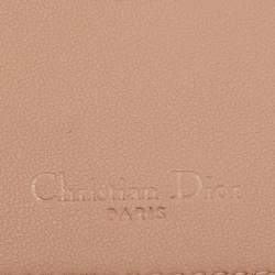 Dior Dusty Pink Cannage Leather Lady Dior Zip Pouch