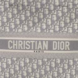 Dior Grey Oblique Canvas Large Book Tote 