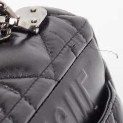 Pre Owned Dior Black Cannage Leather Medium Caro Shoulder Bag