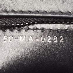 Pre Owned Dior Black Cannage Leather Medium Caro Shoulder Bag