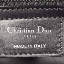 Pre Owned Dior Black Cannage Leather Medium Caro Shoulder Bag