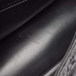 Pre Owned Dior Black Cannage Leather Medium Caro Shoulder Bag