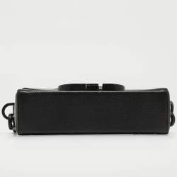 Pre Owned Dior Black Leather 30 Montaigne Crossbody Bag