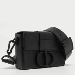 Pre Owned Dior Black Leather 30 Montaigne Crossbody Bag