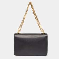 Pre Owned Dior Black Leather J'Adior Flap Shoulder Bag