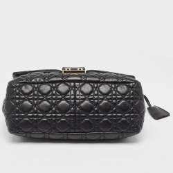 Pre Owned Dior Black Cannage Leather Miss Dior Shoulder Bag
