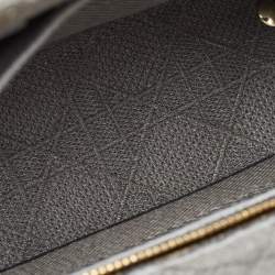 Pre Owned Dior Grey Cannage Embroidered Canvas Medium Lady D-Lite Tote