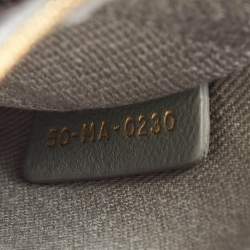 Pre Owned Dior Grey Cannage Embroidered Canvas Medium Lady D-Lite Tote