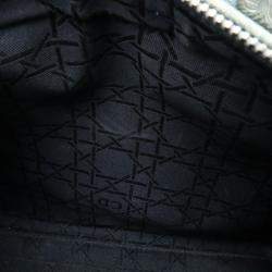 Pre Owned Dior Blue Denim Medium Lady Dior Tote Bag