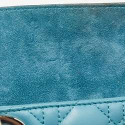 Pre Owned Dior Blue Cannage Leather Medium D-Joy Tote