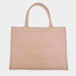 Pre Owned حقيبة توت بوك جلد ديور نيود متوسطة