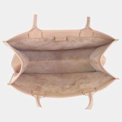 Pre Owned حقيبة توت بوك جلد ديور نيود متوسطة